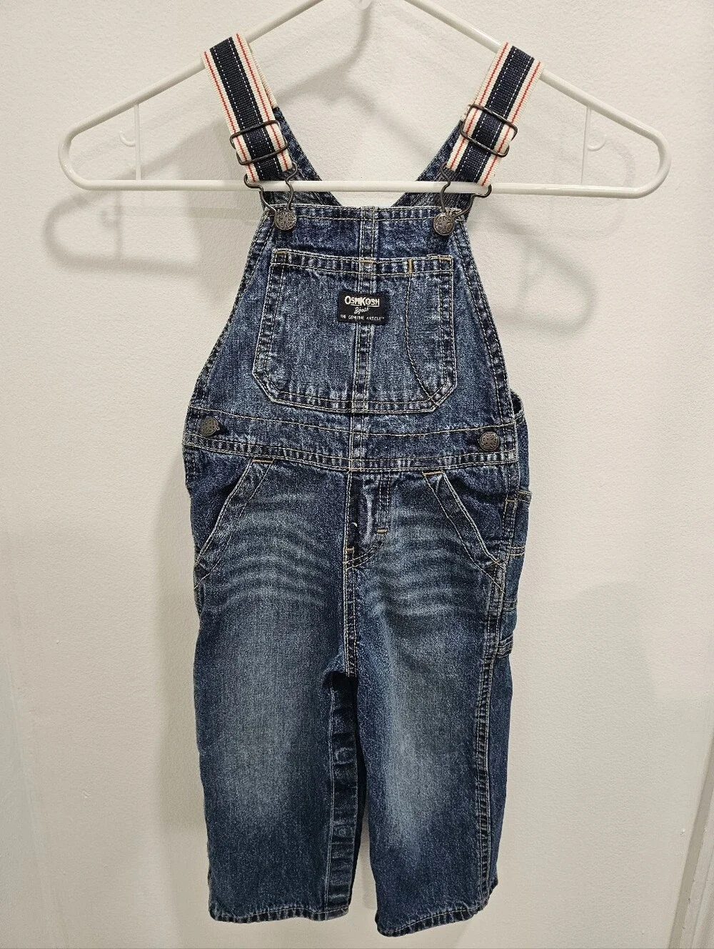 Oshkosh B'gosh Infant Boys Denim Overall Size 24 Months